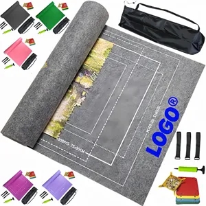 Portable Inflatable Jigsaw Puzzle Mat Roll Up Kit With Tray