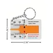 Multifunctional Keychain Tire Tread Depth Gauge Automotive | https://www.bestnamebadges.com