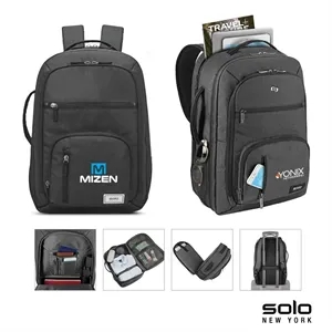 Solo New York Grand Travel TSA Backpack | https://www.bestnamebadges.com