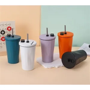 17oz Insulated Stainless Steel Tumbler With Straw