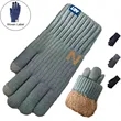 2 Finger Touch Thick Winter Gloves | https://www.bestnamebadges.com