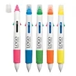 Promo 4 Ink Color Quatro Pen With Highlighter | https://www.bestnamebadges.com
