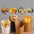Disposable Kraft Paper French Fry Cups | https://www.bestnamebadges.com