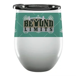 12 oz. Stemless Wine Tumbler | https://www.bestnamebadges.com