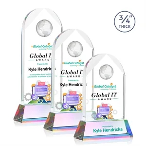 Blake Globe VividPrint™ Award on Newhaven - Prismatic | https://www.bestnamebadges.com