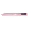 Promo 6 In 1 Multi-Color Retractable Macaron Ballpoint Pen | https://www.bestnamebadges.com