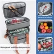 12L Double Insulated Lunch Bag Cooler Picnic Box | https://www.bestnamebadges.com