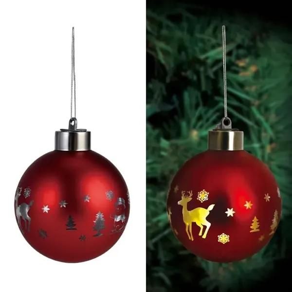 LED Light Holiday Glass Ball