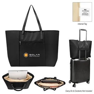 Executive rPET Laptop Tote Bag | https://www.bestnamebadges.com