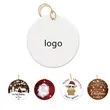3" Ceramic Christmas Ornament | https://www.bestnamebadges.com