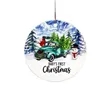 3" Ceramic Christmas Ornament | https://www.bestnamebadges.com