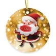 3" Ceramic Christmas Ornament | https://www.bestnamebadges.com
