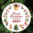 3" Ceramic Christmas Ornament | https://www.bestnamebadges.com