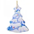 Tree Shape Ceramic Christmas Ornament | https://www.bestnamebadges.com