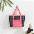 Pink Mesh Beach Storage Bag for Women | https://www.bestnamebadges.com