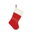 Velvet Christmas Stockings | https://www.bestnamebadges.com