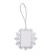 Snowflake Square Photo Frame(Small) | https://www.bestnamebadges.com