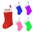 Custom Felt Christmas Stocking | https://www.bestnamebadges.com