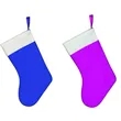Custom Felt Christmas Stocking | https://www.bestnamebadges.com