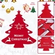Felt Christmas Tree Cutlery Cover | https://www.bestnamebadges.com