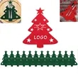 Felt Christmas Tree Cutlery Cover | https://www.bestnamebadges.com