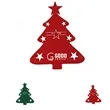 Felt Christmas Tree Cutlery Cover | https://www.bestnamebadges.com