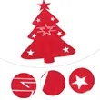 Felt Christmas Tree Cutlery Cover | https://www.bestnamebadges.com