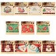 Christmas Decorations Linen Printed Placemat | https://www.bestnamebadges.com