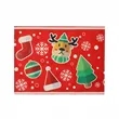 Christmas Decorations Linen Printed Placemat | https://www.bestnamebadges.com