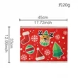 Christmas Decorations Linen Printed Placemat | https://www.bestnamebadges.com