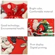 Christmas Decorations Linen Printed Placemat | https://www.bestnamebadges.com