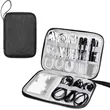 Portable Travel Electronics Cable Organizer Bag | https://www.bestnamebadges.com