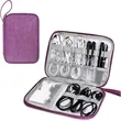 Portable Travel Electronics Cable Organizer Bag | https://www.bestnamebadges.com