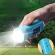 Portable Hand Crank Solar Powered Flashlight Outdoor Sports | https://www.bestnamebadges.com