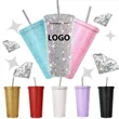 16 Oz Bling Diamond Straw Cup | https://www.bestnamebadges.com