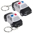 Police Car Shaped Stress Reliever With Key Chain | https://www.bestnamebadges.com