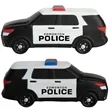 Police Car Stress Reliever | https://www.bestnamebadges.com