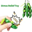 3Pcs Squeeze-A-Bean Edamame Keychain | https://www.bestnamebadges.com