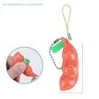 3Pcs Squeeze-A-Bean Edamame Keychain | https://www.bestnamebadges.com