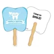 Full Color Custom Design & Shape Hand Fan | https://www.bestnamebadges.com