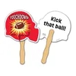 Full Color Custom Design & Shape Hand Fan | https://www.bestnamebadges.com