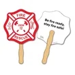 Full Color Custom Design & Shape Hand Fan | https://www.bestnamebadges.com