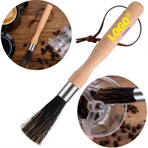 Coffee Grinder Cleaning Brush Beech Wood Dusting Accessories