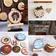 10 Pcs Craft Wood Kit Predrilled with Hole | https://www.bestnamebadges.com