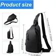 Men's Crossbody Backpack with USB Charging | https://www.bestnamebadges.com