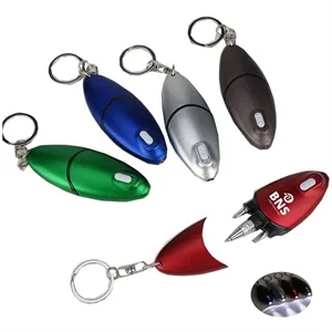 Screwdriver Ballpoint Pen Keychain with LED light