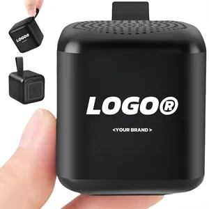 Light Up Logo Portable Mini Cube Bluetooth Speaker In Stock