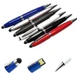 3-in-1 Touchscreen Stylus USB Flash Drive 16GB Memory | https://www.bestnamebadges.com