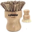 Durable Mini Bamboo Palm Scrub Dish Brush In Stock | https://www.bestnamebadges.com