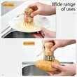 Durable Mini Bamboo Palm Scrub Dish Brush In Stock | https://www.bestnamebadges.com